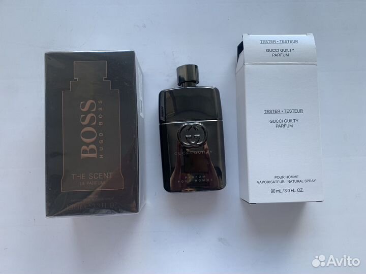 Парфюм для мужчин Gucci и Hugo Boss