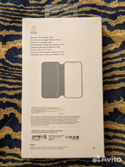 Кожаный чехол Folio для iPhone 11Pro (оригинал)