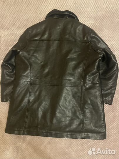 Кожаная дубленка