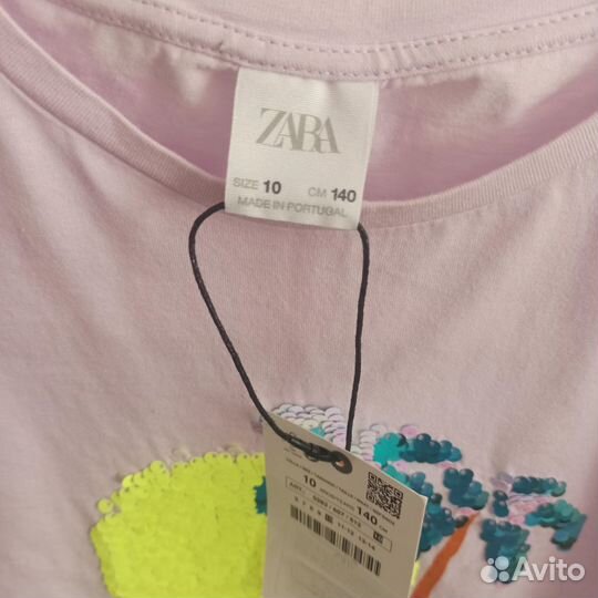 Новые футболки пакетом Zara, Mango р.140/152