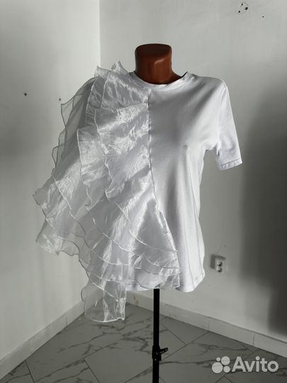 Футболка с воланами