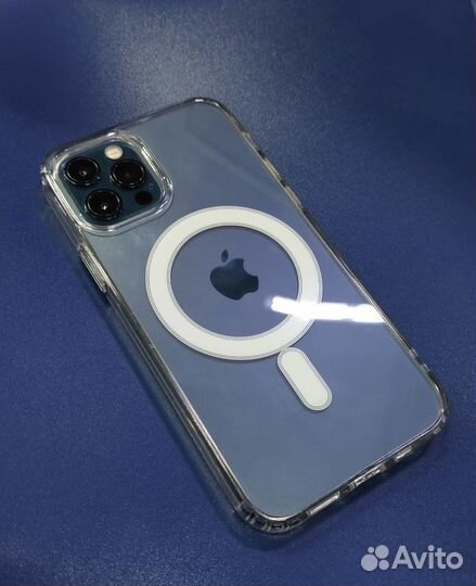 Чехол на iPhone 12/12Pro прозрачный Mag Safe