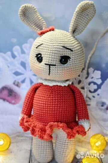 Мягкая игрушка зайчик