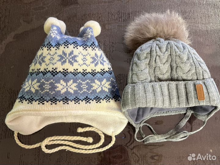 Зимние теплые шапочки
