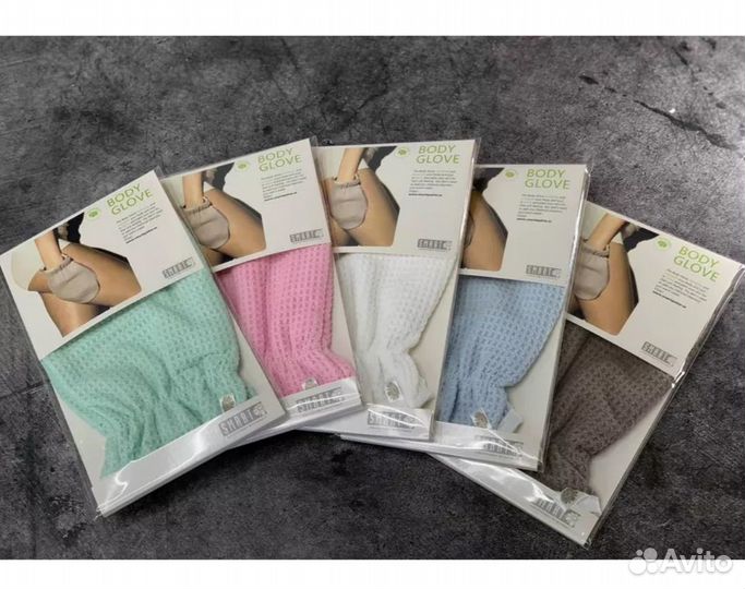 Мочалка-варежка