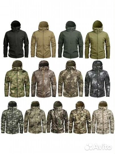 Тактические камуфляжный костюм softshell