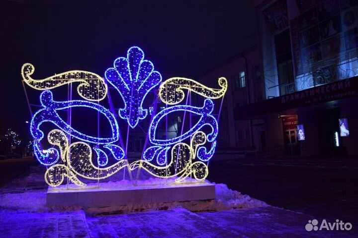 Городское оформление световыми фигурами