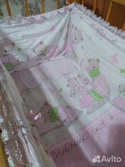 Бортики для детской кроватки