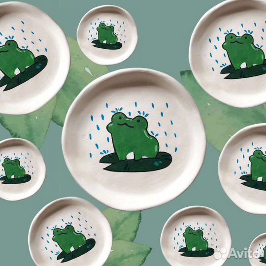 Тарелочки из глины