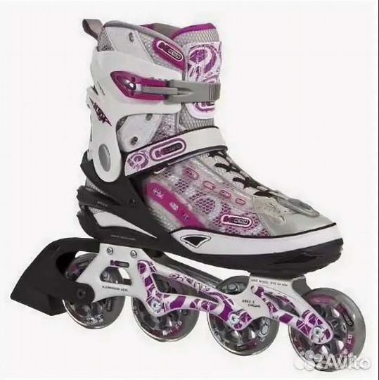Ролики женские 38 reaction H504W + защита + сумка