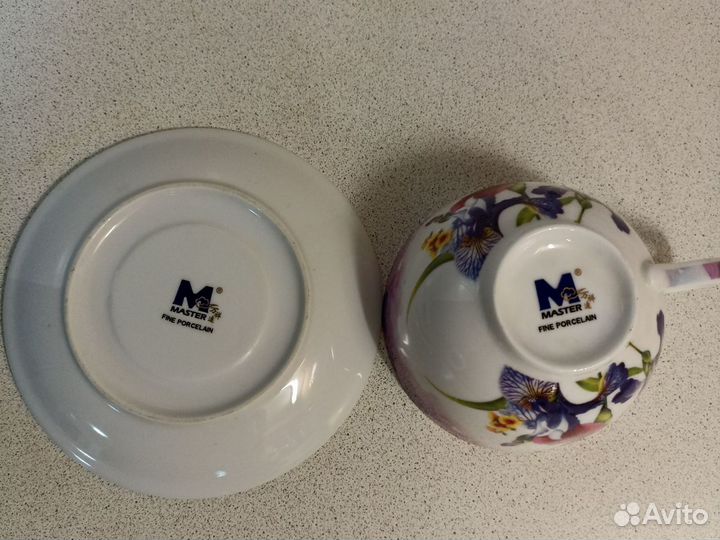 Чайная пара Master Fine Porcelain фарфор новый