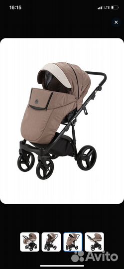 Коляска 2 в 1 adamex cortina