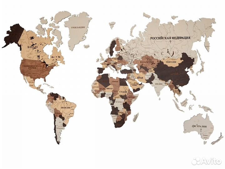 Деревянные карты мира в Златоуст