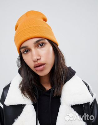 Шапка бини с отворотом