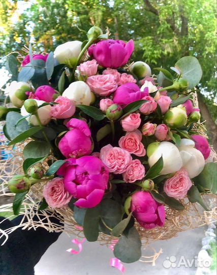 Живые цветы букеты