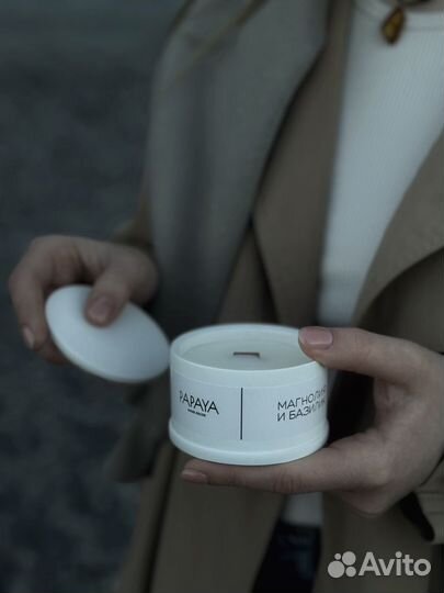 Ароматическая свеча ручной работы