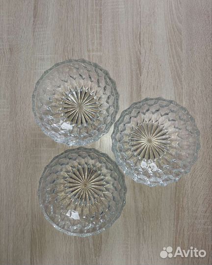 Салатник стекло СССР цена за 3шт