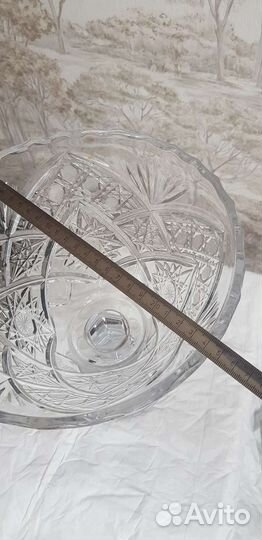 Ваза для фруктов Космос хрусталь фруктовница