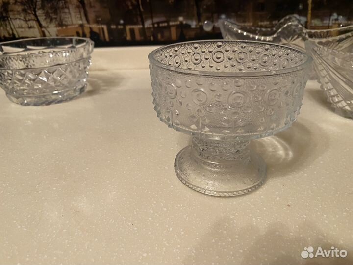 Вазы салатники хрустальные