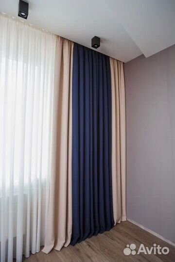 Штора из белой вуали 400х320