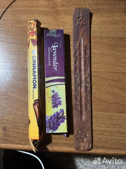 Палочки ароматические корица и лаванда. Подставка