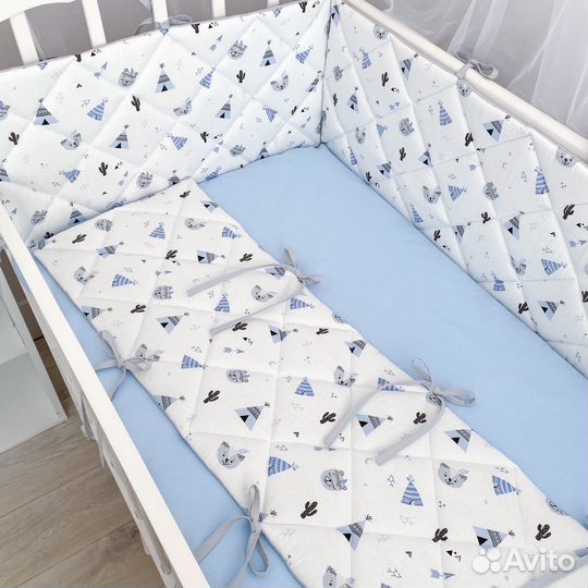 Бортики (комплект) в кроватку