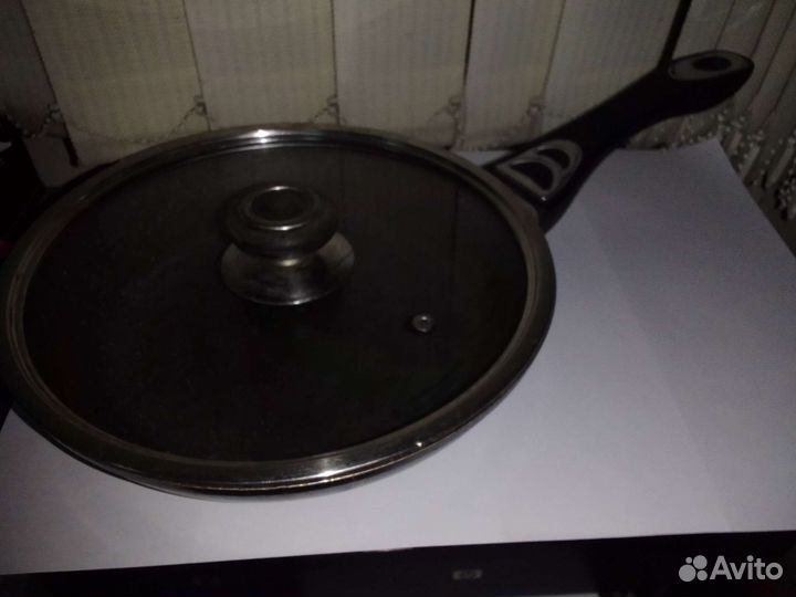 Сковорода, чайник со свистком, эмалированный СССР