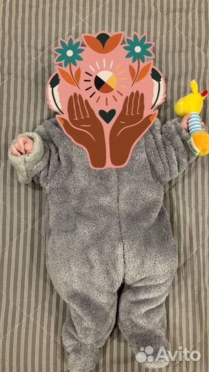 Комбинезон плюшевый 68