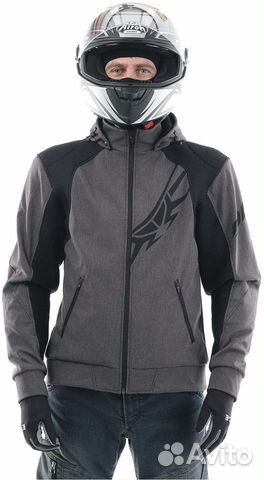 Мототолстовка DragonFly Urban Grey с защитой