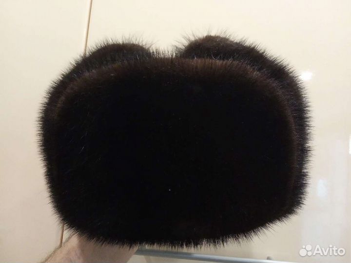 Норковая шапка мужская