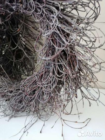 Венок декоративный из березовых веток