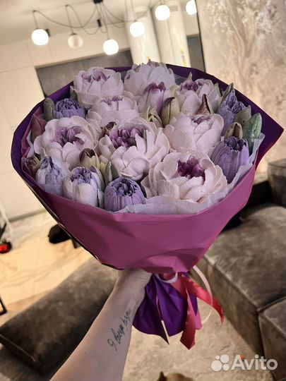 Букет из зефира, подарок, зефир, торты, чизкейк