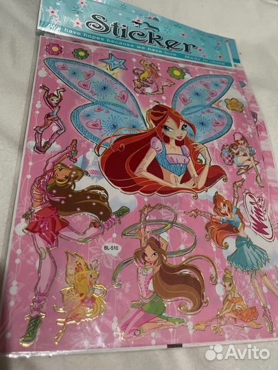 Наклейки winx 2000х