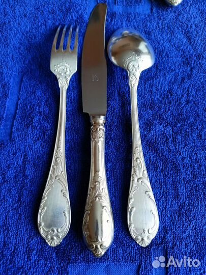 Набор столовых приборов из мельхиора СССР зиш Роял