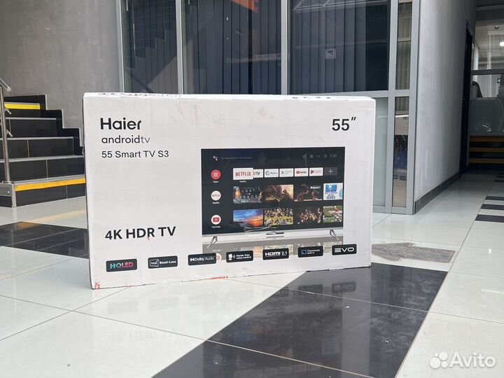 Новый телевизор SMART 4K haier 55 S3