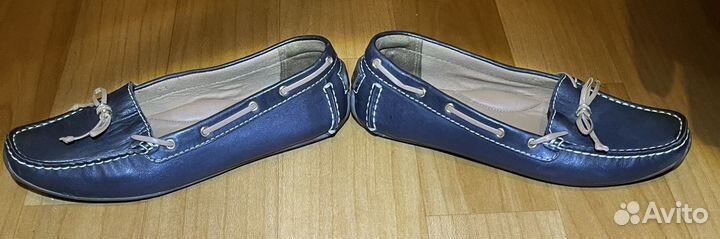 Мокасины кожаные Clarks