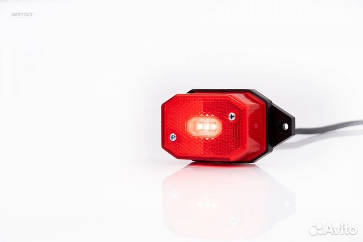 Fristom FT001ciiiled Фонарь габаритный LED красного цвета с коротким кронштейном, светоотражателем и