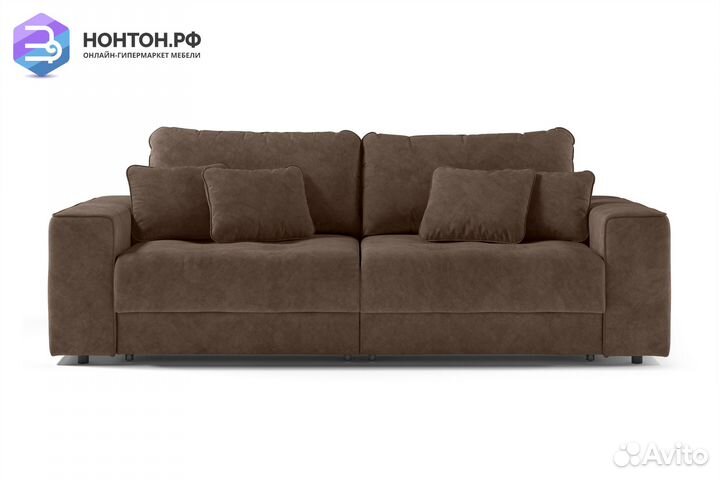Диван еврокнижка Конте коричневый