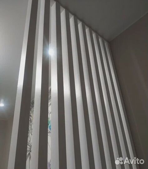 Декоративные реечные перегородки мдф 19 шт