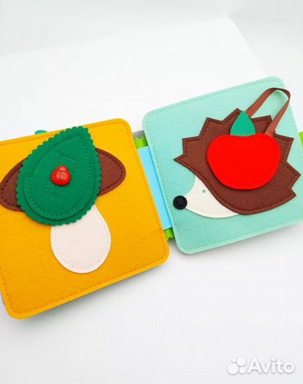 Книжка развивающая из фетра