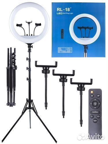 Кольцевая лампа 45 см селфи лампа с пультом