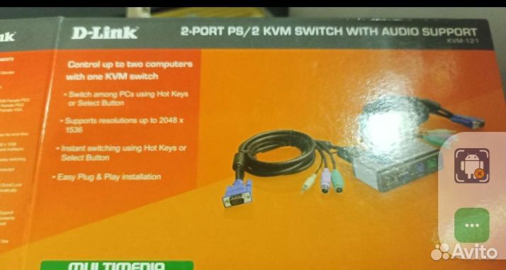 Коммутатор D-Link KVM-121/A2A