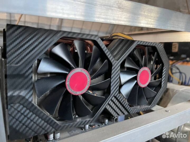 Майнинг ферма RX580 8Gb XFX