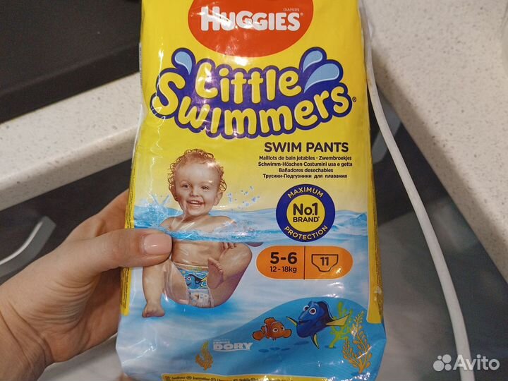 Трусики для плавания Huggies 12-18кг