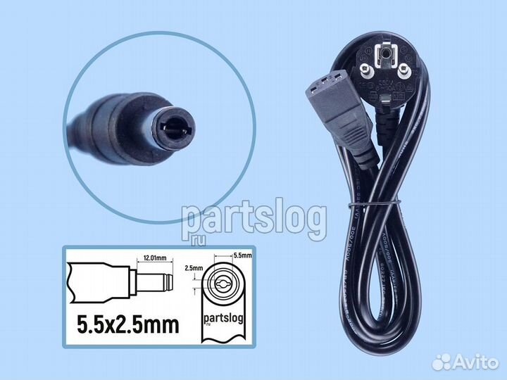 Блок питания для монитора 12V 4A 5.5x2.5mm 48W