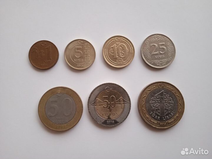 Набор монет Турции