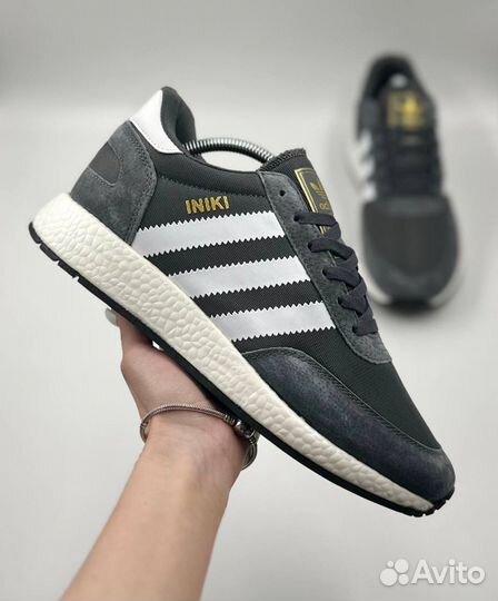 Adidas Iniki серые мужские 41-46