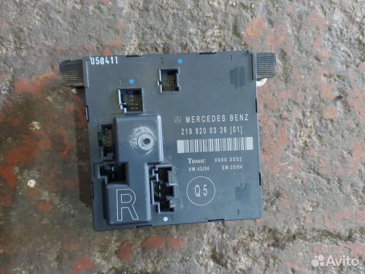 Блок комфорта задней двери w219