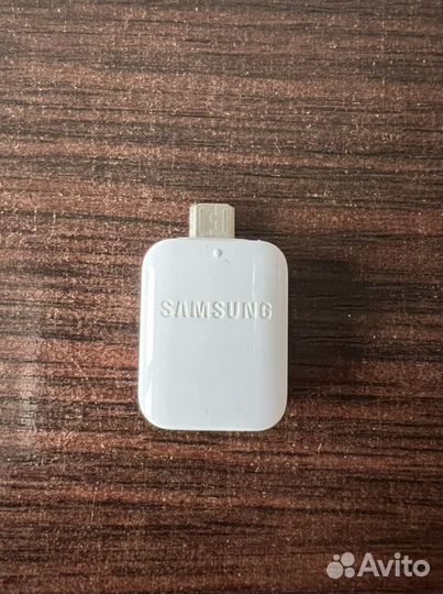 Переходник Samsung OTG micro USB - USB white