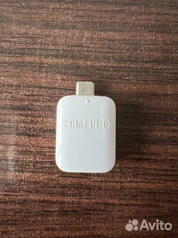 Переходник Samsung OTG micro USB - USB white